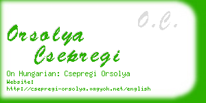 orsolya csepregi business card